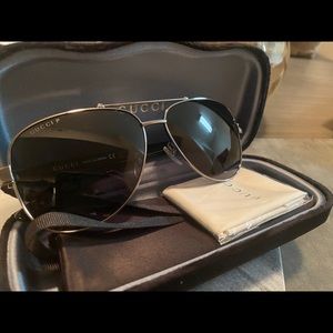 Gucci GG0528s 007 (Gun Metal) POLARIZED Sunglasses